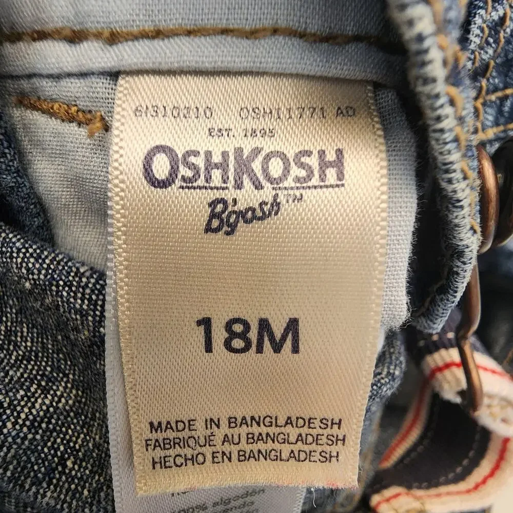 OshKosh B'Gosh Baby SZ 18 Month Overalls Americana